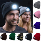 Beanie Hat | Cotton Knit & Removable LED | One Size Fits All