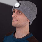 Beanie Hat | Cotton Knit & Removable LED | One Size Fits All