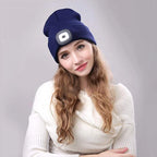 Beanie Hat | Cotton Knit & Removable LED | One Size Fits All