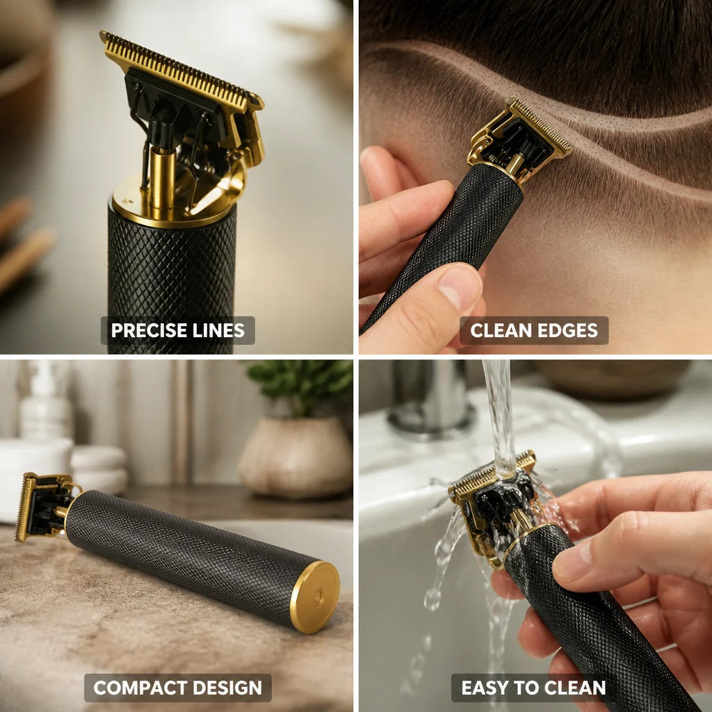 Beard Trimmer | Narrow T-Blade & 7200 RPM Constant Speed | Compact Ergonomic