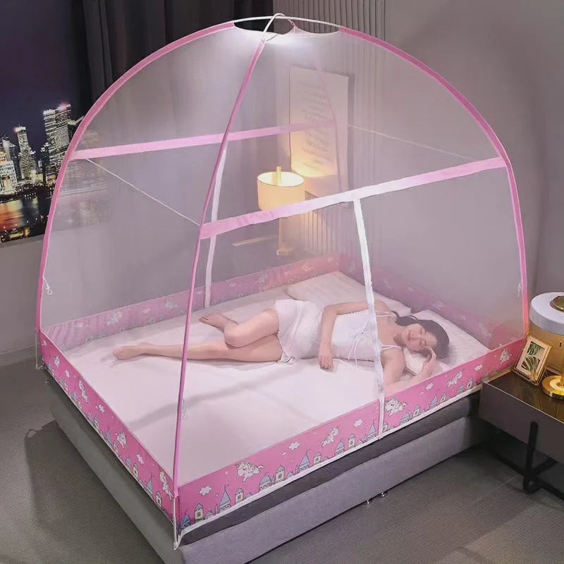 Bed Mosquito Net | Foldable & Black | 5 x 6 ft