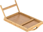 Bed Tray Table | Bamboo Folding Legs & Raised Edges