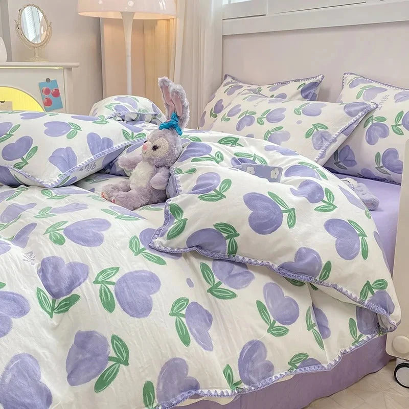 Bedding Set | Floral Print & Complete Set | Single–King