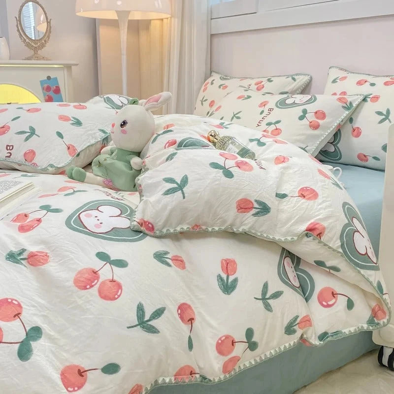Bedding Set | Floral Print & Complete Set | Single–King