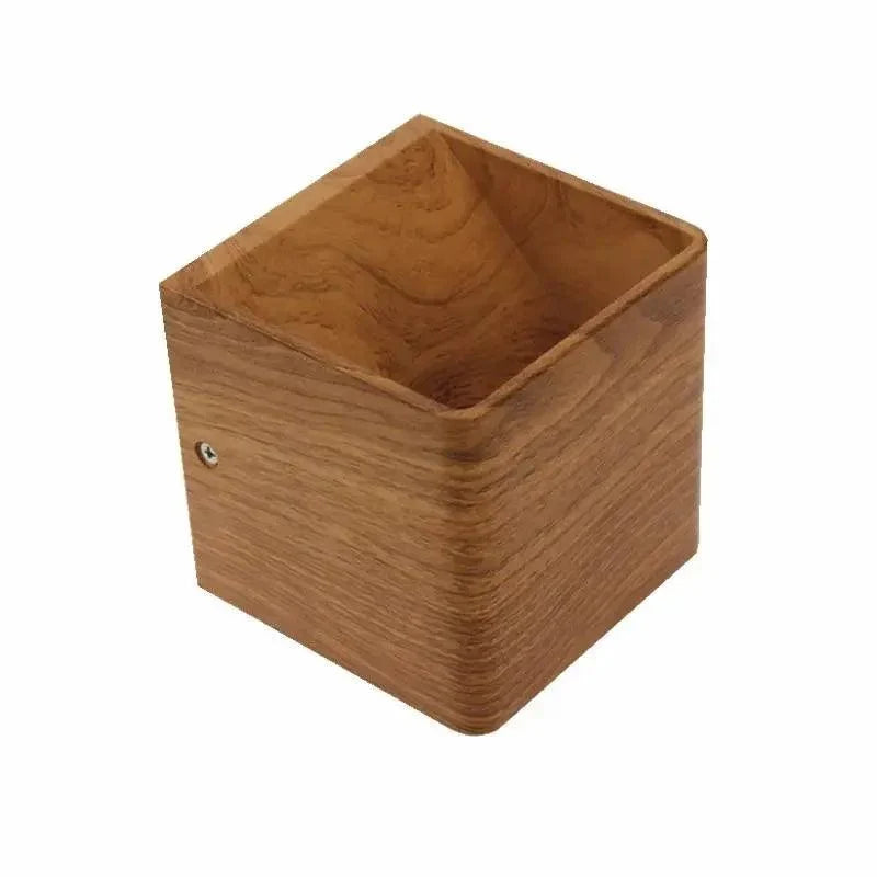 Bedroom Wall Lamp | Hardwired Faux Wood & Soft Ambient Light