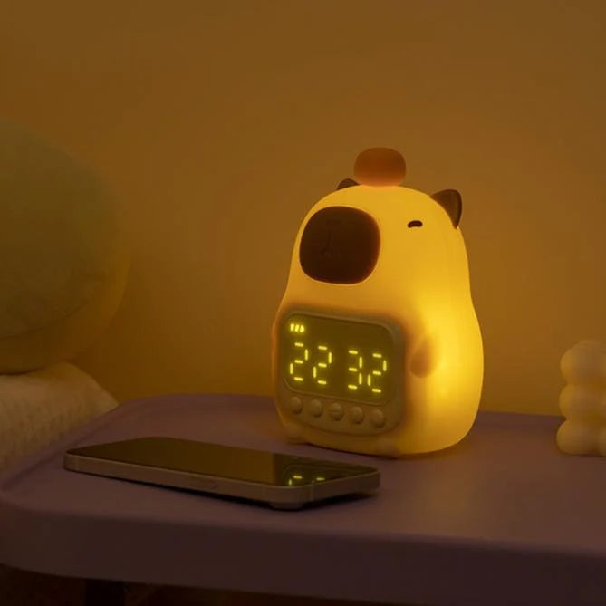 Bedside Lamp & Alarm Clock | Dimmable & Rechargeable 1500mAh