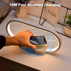 Bedside Lamp | Touch Dimmable LED & 10W Wireless Charging