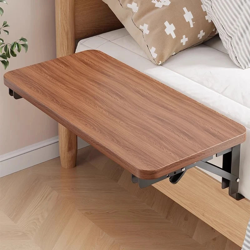 Bedside Shelf | Foldable & Space-Saving | Laminated Wood Top