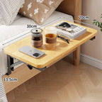 Bedside Shelf | Foldable & Space-Saving | Laminated Wood Top