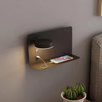 Bedside Wall Light | Integrated USB & Shelf | Three Colour Temperatures