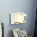 Bedside Wall Light | Integrated USB & Shelf | Three Colour Temperatures