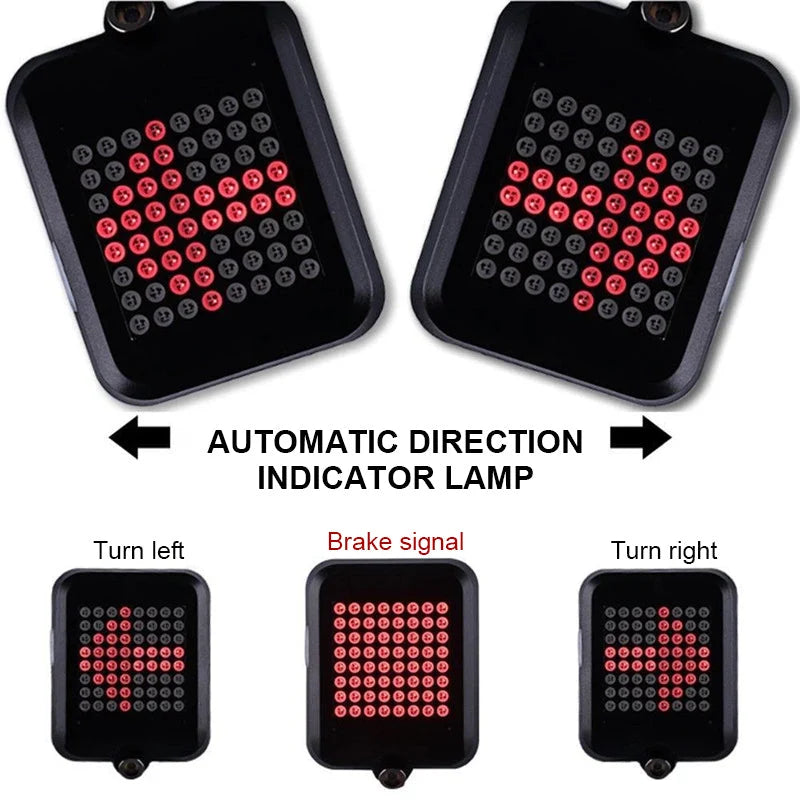 Bicycle Rear Light | Rechargeable Smart Turn Signals & Brake Sensor