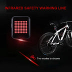 Bicycle Rear Light | Rechargeable Smart Turn Signals & Brake Sensor