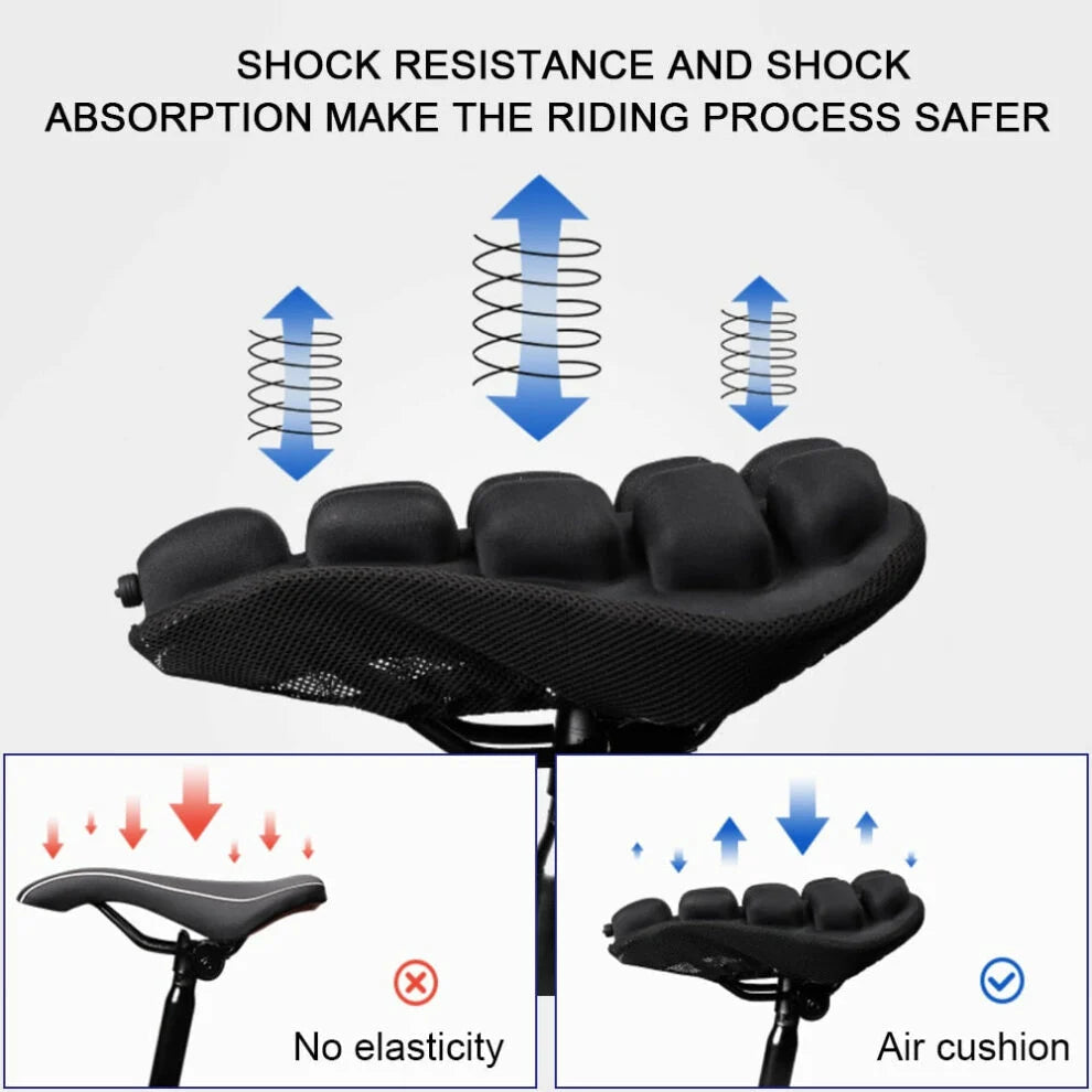 Bicycle Seat Cushion | 3D Airbag Shock-Absorbing & Breathable