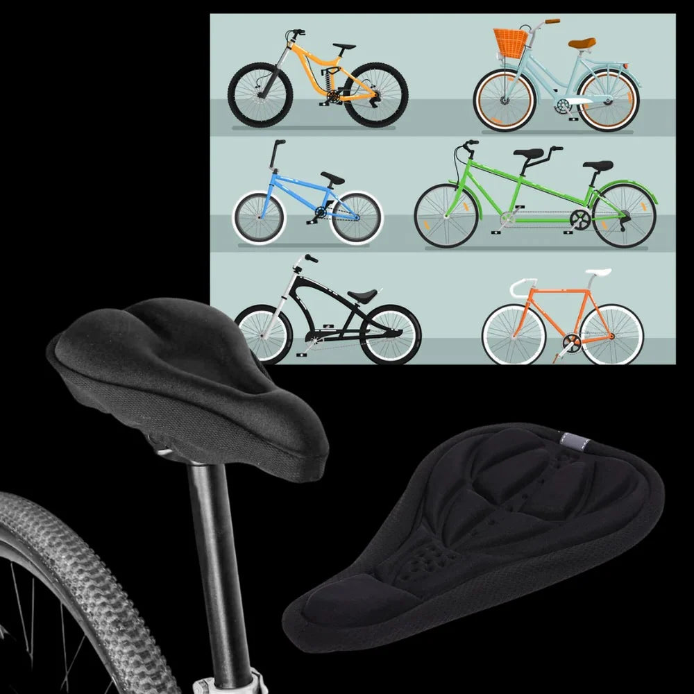 Bicycle Seat Cushion | Gel-Padded, Breathable & Non-Slip