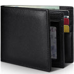 Bifold Wallet | Genuine Leather & RFID Blocking | 13 Card Slots