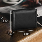 Bifold Wallet | Genuine Leather & RFID Blocking | 13 Card Slots
