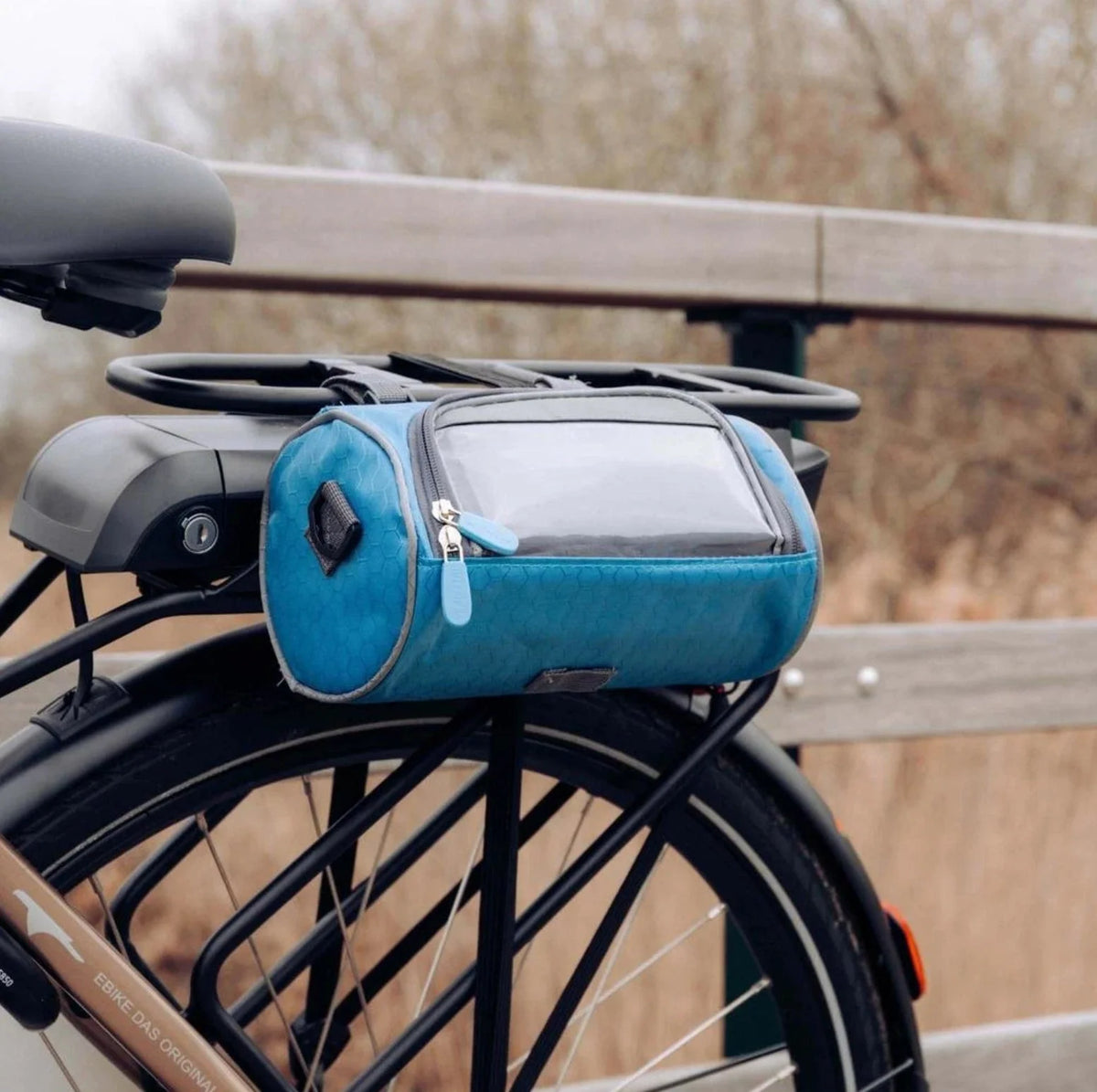 Bike Handlebar Bag | Touchscreen Window & Water-Resistant | Universal Hook-And-Loop Mount