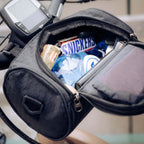 Bike Handlebar Bag | Touchscreen Window & Water-Resistant | Universal Hook-And-Loop Mount