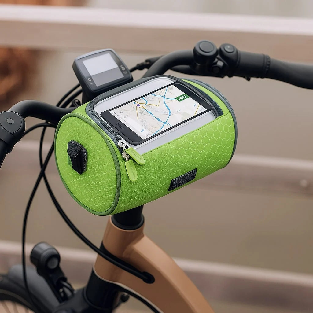 Bike Handlebar Bag | Touchscreen Window & Water-Resistant | Universal Hook-And-Loop Mount