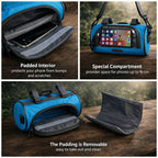 Bike Handlebar Bag | Touchscreen Window & Water-Resistant | Universal Hook-And-Loop Mount