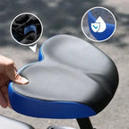 Bike Saddle | Extra-Wide Comfort & Shock-Absorbing Twin-Rail