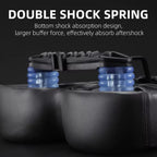 Bike Saddle | Extra-Wide Comfort & Shock-Absorbing Twin-Rail