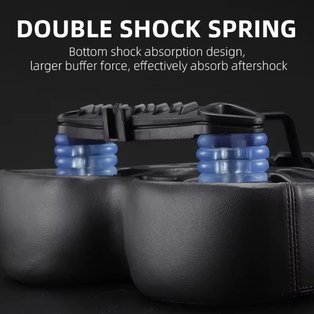 Bike Saddle | Extra-Wide Comfort & Shock-Absorbing Twin-Rail