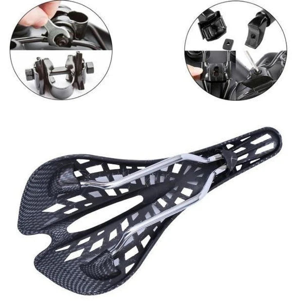 Bike Saddle | Integrated Suspension & Ventilated Design | Lightweight Comfort