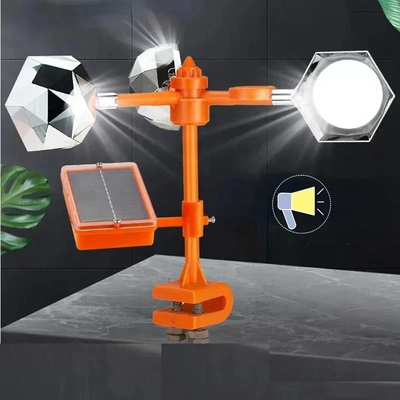 Bird Repeller | 360° Rotating Reflective & Solar-Powered