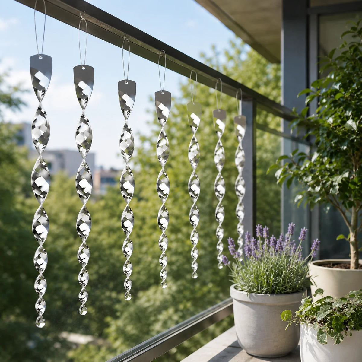 Bird Repeller | Reflective & Wind-Powered | Set of 12/24
