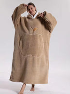 Blanket With Sleeves | Soft Fleece Hooded & Machine Washable | One Size