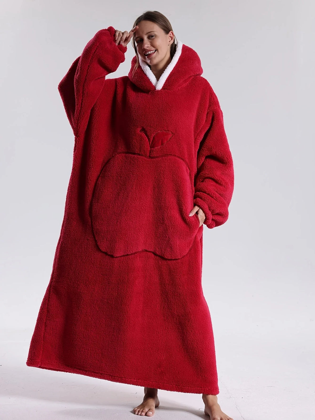 Blanket With Sleeves | Soft Fleece Hooded & Machine Washable | One Size