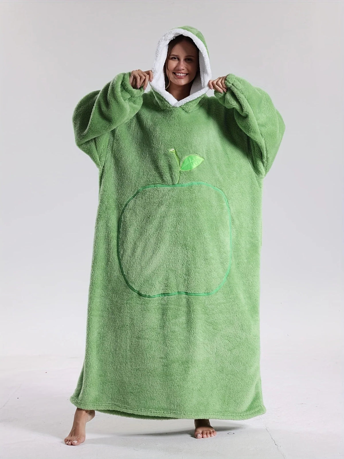 Blanket With Sleeves | Soft Fleece Hooded & Machine Washable | One Size