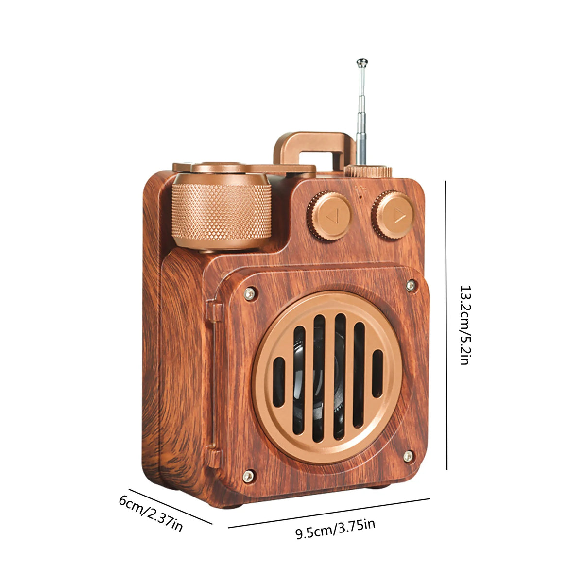 Bluetooth Speaker | Dark Academia Design & Powerful Bass | 1200mAh Battery