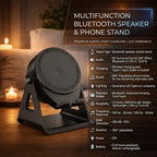 Bluetooth Speaker Phone Stand | Wireless Charger & Adjustable Angle