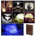 Book Light | Foldable Wooden Design | 4 Color Modes