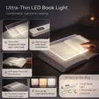 Book Light | Ultra-Thin Clip-On LED & Rechargeable