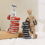 Bookend | Durable Resin & Abstract Glasses Pattern