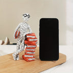 Bookend | Durable Resin & Abstract Glasses Pattern