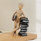 Bookend | Durable Resin & Abstract Glasses Pattern