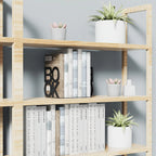 Bookends | Lacquered Iron & L-Shaped 'BOOK' Design | Set of 2