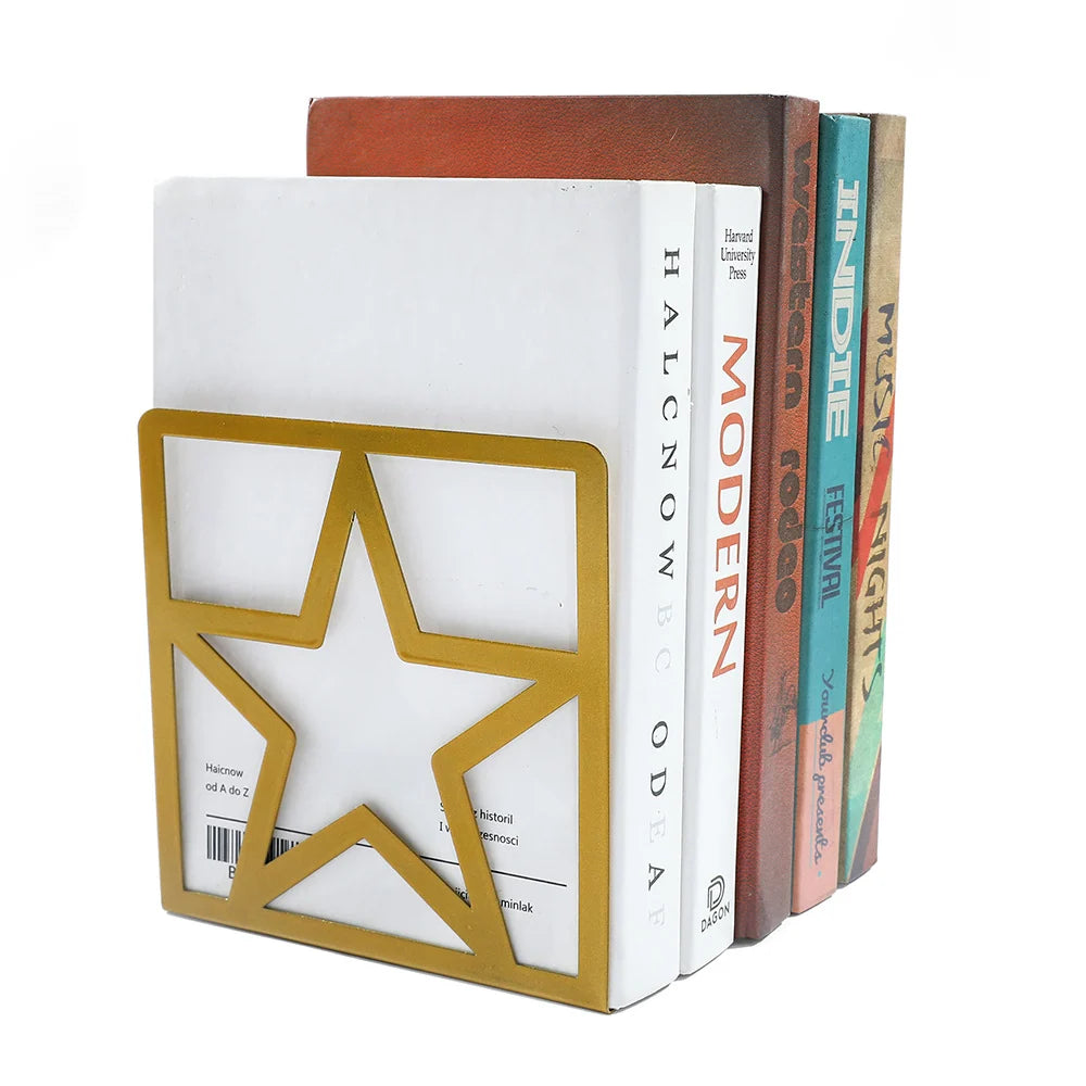 Bookends | Star-Shaped Durable Metal