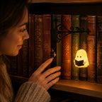Bookshelf Lantern | Tool-Free Clip Mount & Warm Amber LED | Battery-Powered