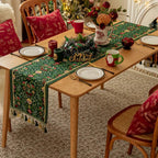 Botanical Tassel Table Runner
