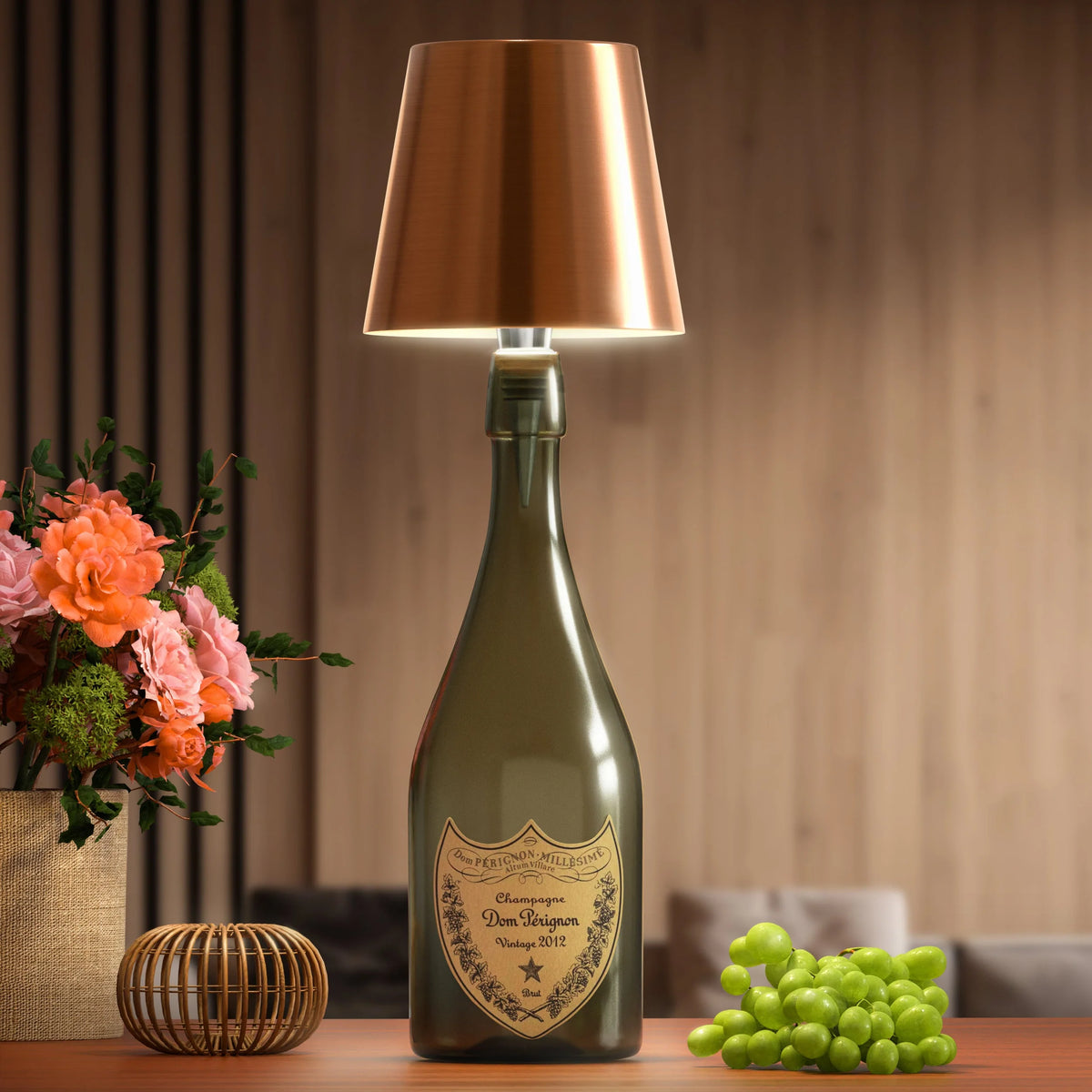 Bottle Lamp | Wireless Rechargeable & Universal Stopper