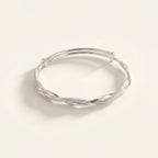 Bracelet | 925 Sterling Silver Twisted Rope | 18 cm