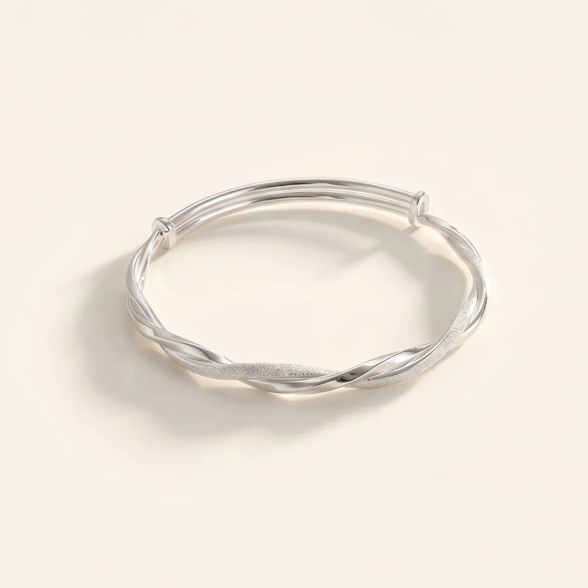 Bracelet | 925 Sterling Silver Twisted Rope | 18 cm
