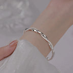 Bracelet | 925 Sterling Silver Twisted Rope | 18 cm