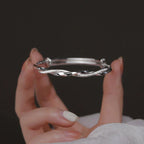 Bracelet | 925 Sterling Silver Twisted Rope | 18 cm